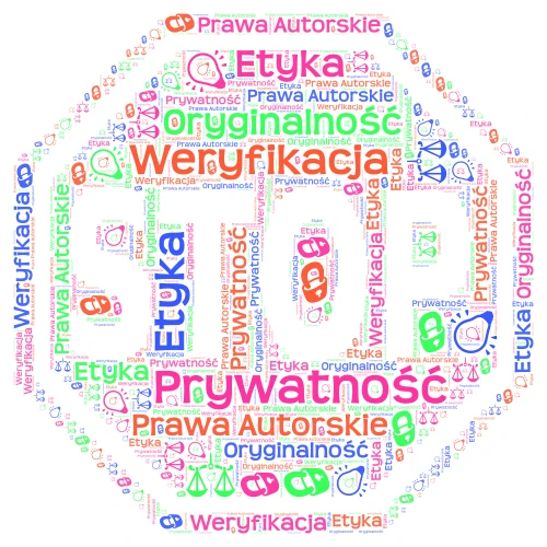 Ważne Zasady word cloud art