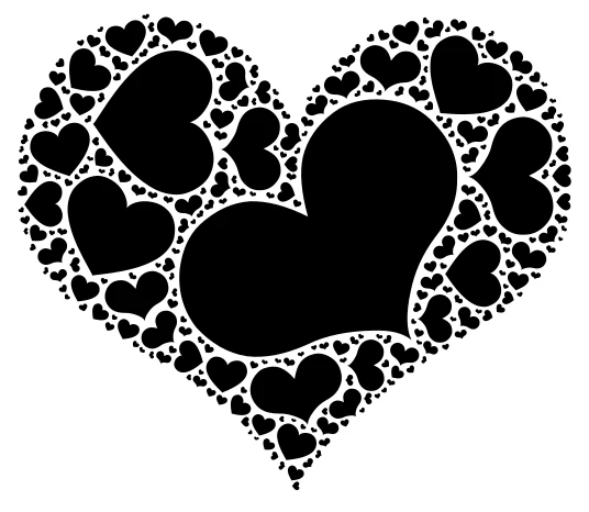 Love word cloud art
