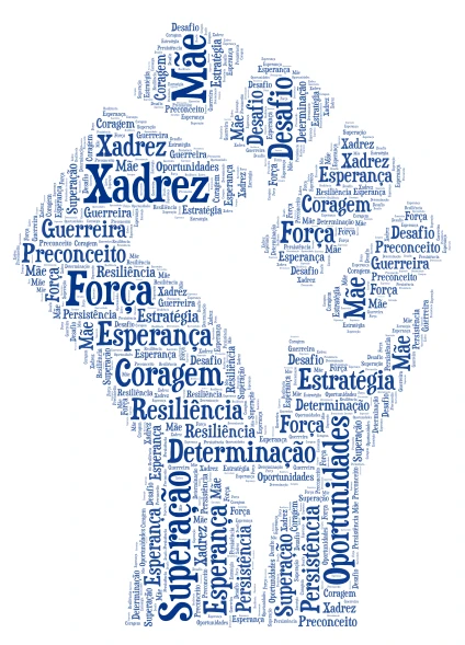 A Rainha de Katwe word cloud art