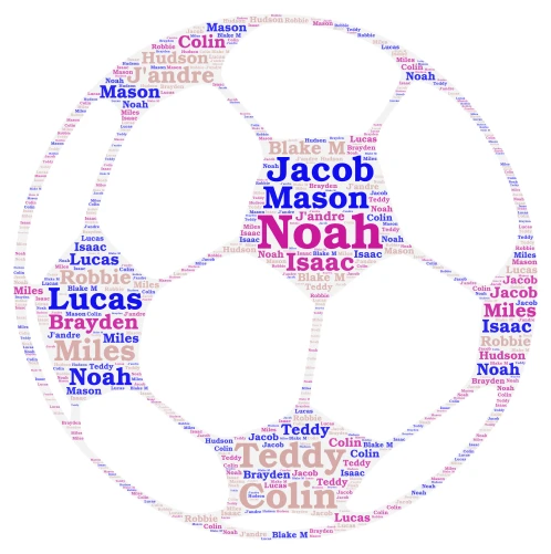 My Friends word cloud art
