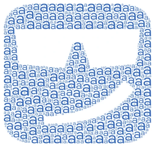 A cool dude word cloud art