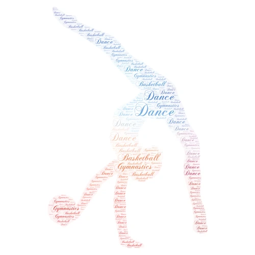 Sports  word cloud art