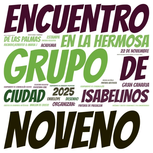  CANARIAS word cloud art