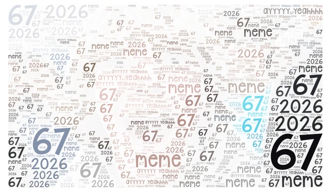 the whatever 67 kid word cloud art