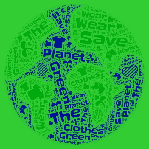 Save the Planet word cloud art