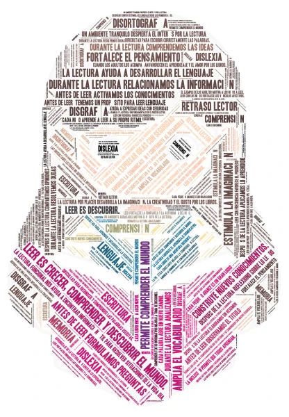Desarrollo y trastornos de la lectura word cloud art