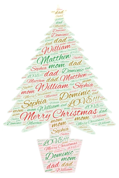 William word cloud art