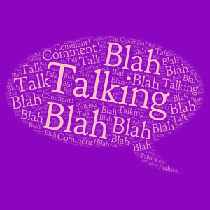 Comment And talk!! word cloud art