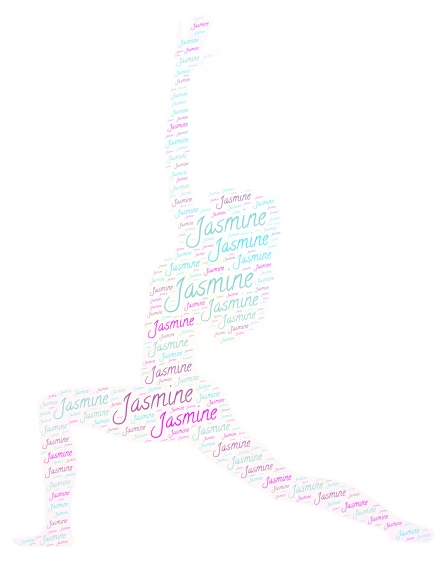 jasmine word cloud art