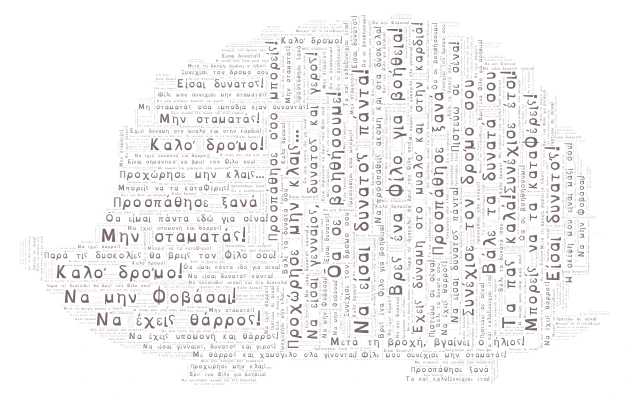 Σκαντζόχοιρος word cloud art