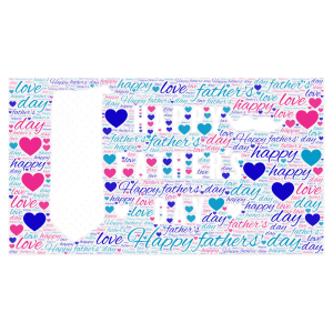 hppy father's day word cloud art