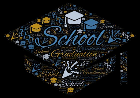 School Graduation 2025-2026 word cloud art