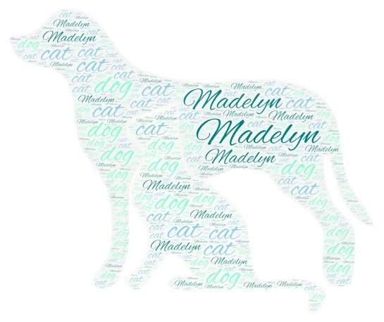 doggy word cloud art