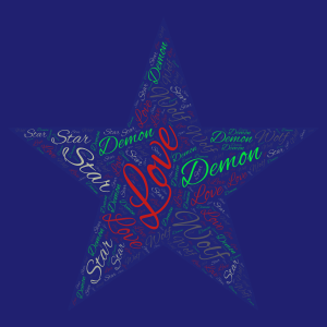 For My Star word cloud art