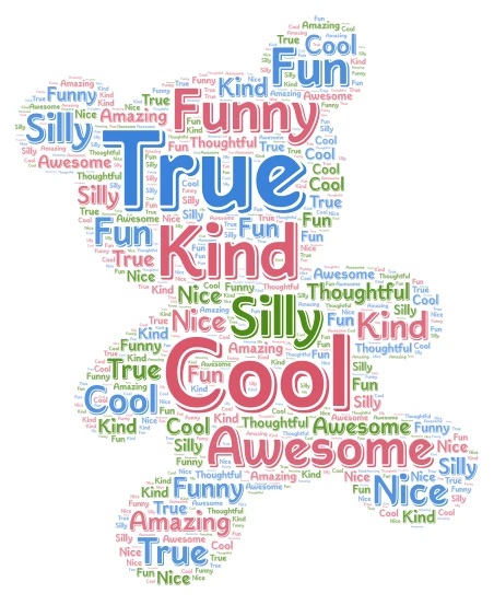 True word cloud art