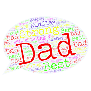 fathers day  word cloud art