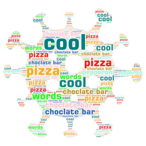 Covid word cloud art