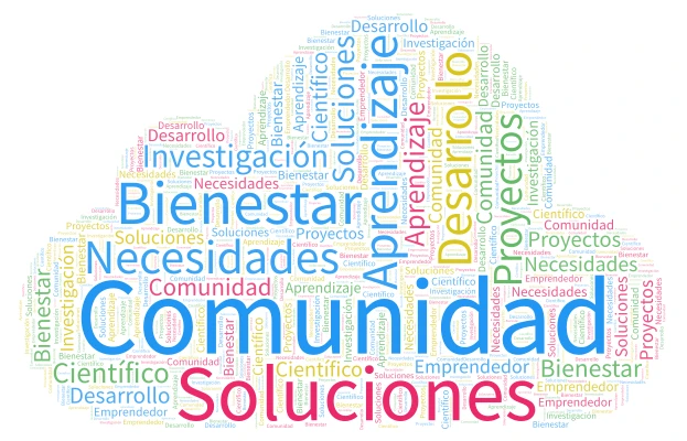 Semilleros word cloud art