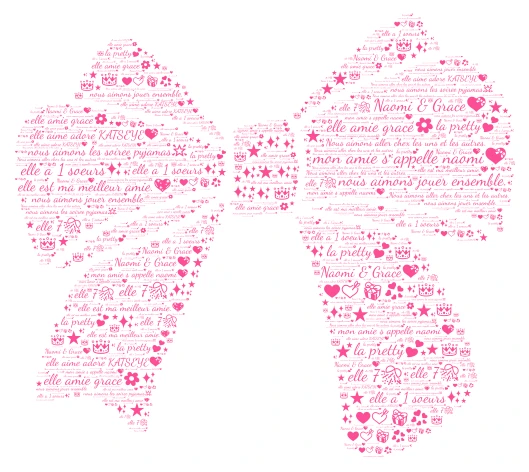 grace & naomi word cloud art