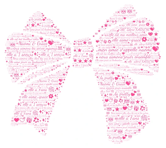 grace & naomi word cloud art