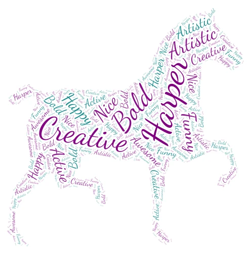 Harper's Word Cloud word cloud art