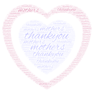 To the moms word cloud art