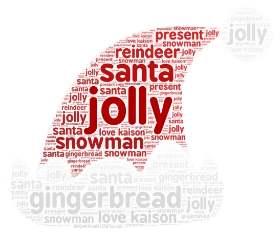 kaison christmas word cloud art