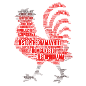 #stopthedramaVH111 (this is for you) word cloud art