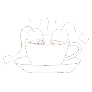 Tea for Two word cloud art