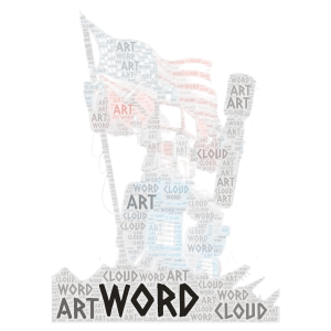 AMERICA PRIME word cloud art