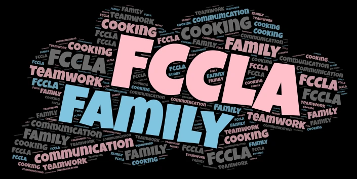 FCCLA cloud word cloud art