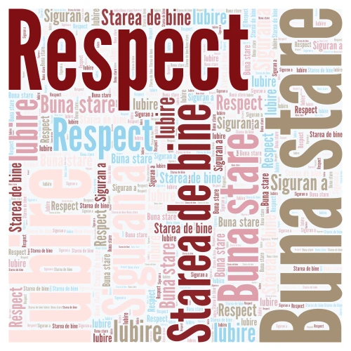 Buna stare word cloud art