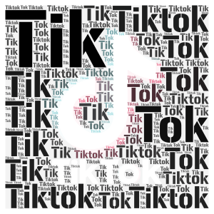 ~^Tiktok^~ word cloud art