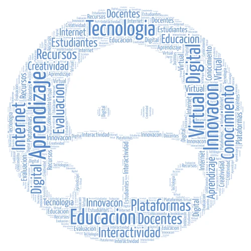 Tecnologia Educativa word cloud art