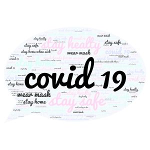 covid 19 sucks word cloud art