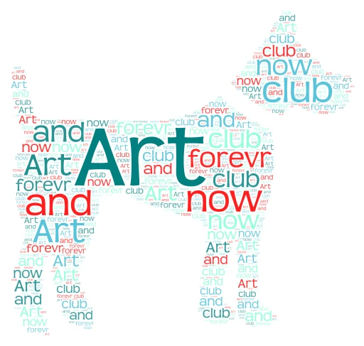 artclub word cloud art