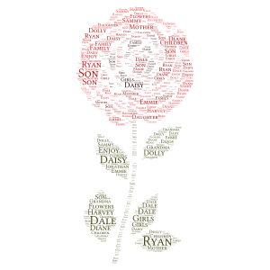 Rose  word cloud art