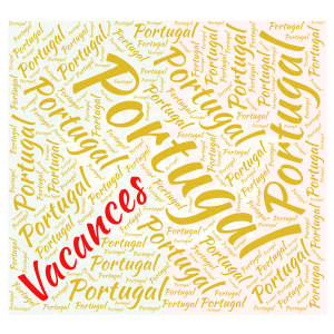 Vacances au Portugal !!! word cloud art