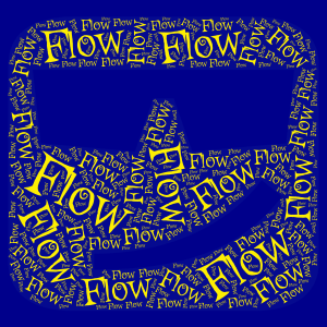 Flow word cloud art