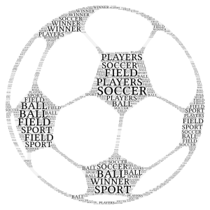 soccer word cloud art
