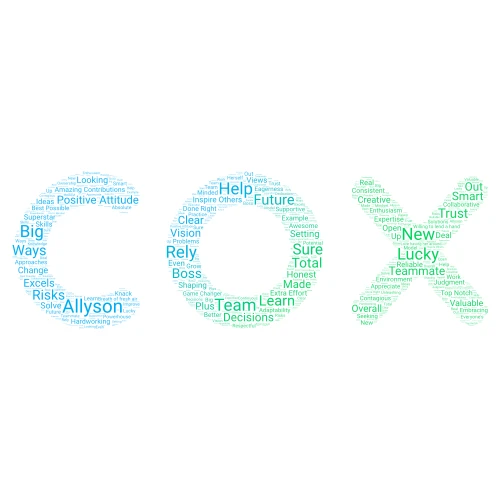 Allyson word cloud art