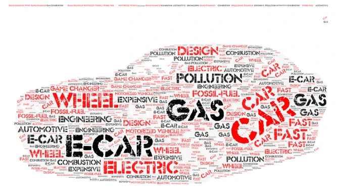 car word cloud art