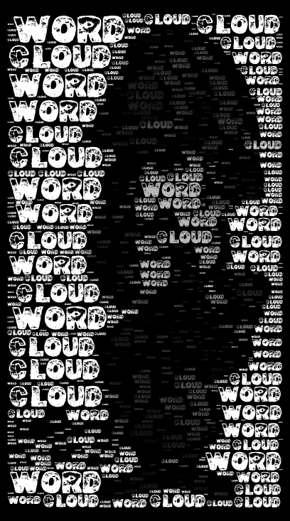 Sherlock Holmes word cloud art