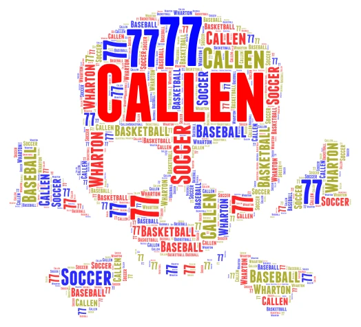 Callen word cloud art