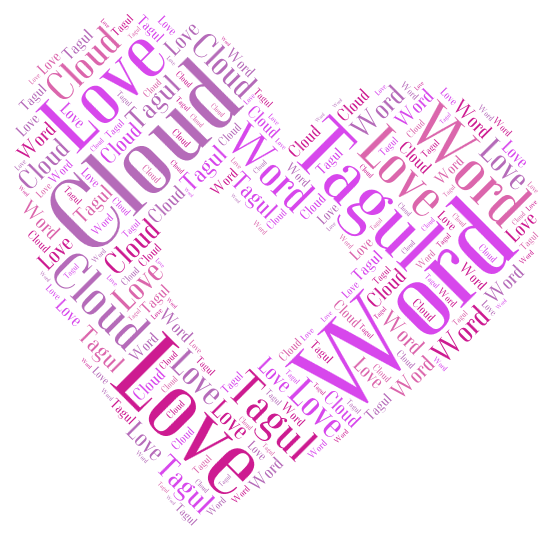 love word clouds word cloud art