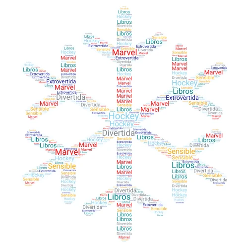 caligrama word cloud art