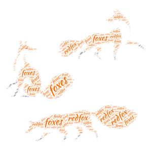 foxtastic word cloud art