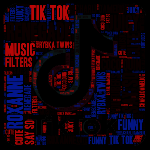 Copy of Tik Tok! word cloud art