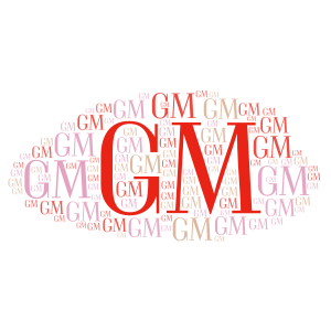 GM America word cloud art