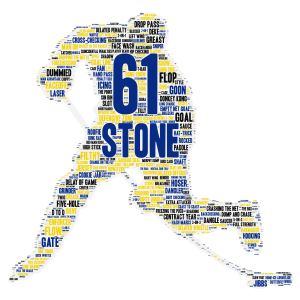 Stone word cloud art